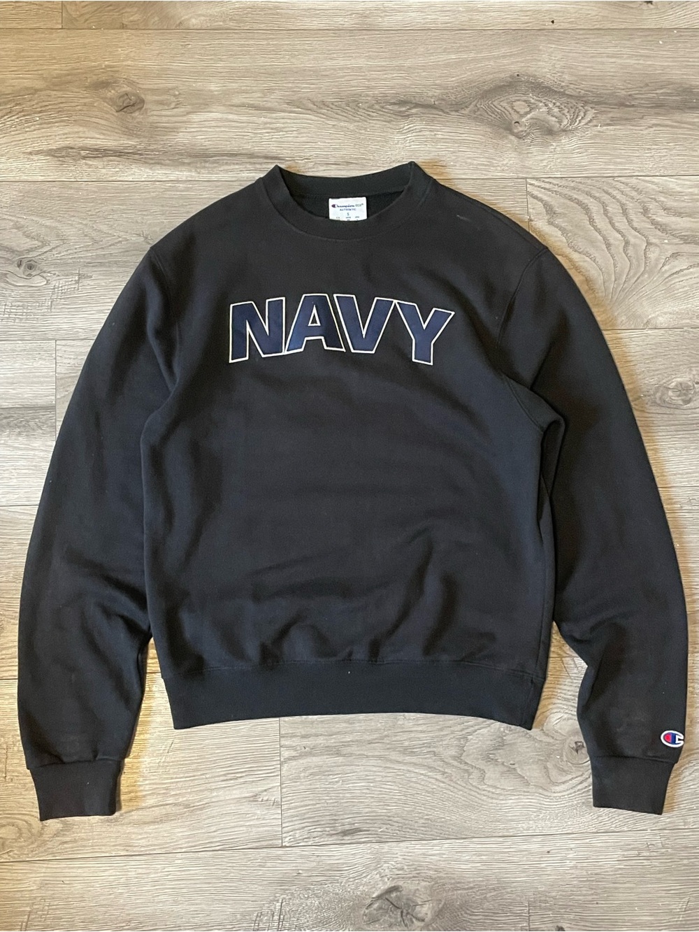 VTG NAVY Champion crewneck